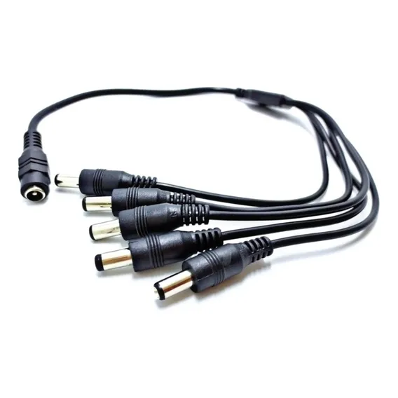 Cabo 1 Jack J4 X 5 Plug P4 P/ Cftv 40cm - Emb 05 Cabos Foto 1