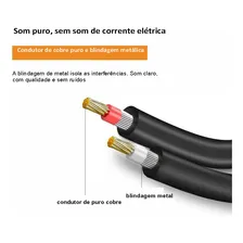 Cabo 1m P10 Stereo Trs - Xlr Macho Pro Audio Instrumentos Balanceado Cobre OFC Foto mini 3