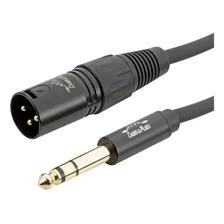Cabo 1m P10 Stereo Trs - Xlr Macho Pro Audio Instrumentos Balanceado Cobre OFC Foto mini 1
