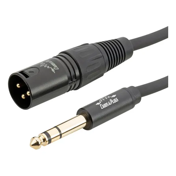 Cabo 1m P10 Stereo Trs - Xlr Macho Pro Audio Instrumentos Balanceado Cobre OFC Foto 1