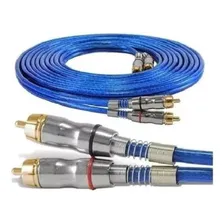 Cabo 2 Rca + 2 Rca Blindado Gold Com Mola 1 Metro Foto mini 2