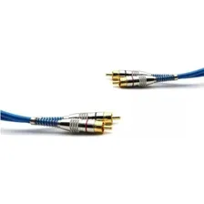 Cabo 2 Rca + 2 Rca Blindado Gold Com Mola 1 Metro Foto mini 4