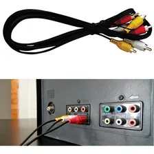 Cabo 3 Rca + 3 Rca 1,5m Áudio E Vídeo Av Kit C 10 Uni C/ Emb Foto mini 4