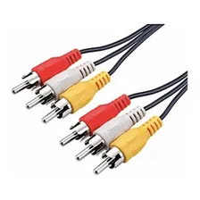 Cabo 3+3 Rca C/ Cabo Coxial Ouro 2.0m Foto mini 1