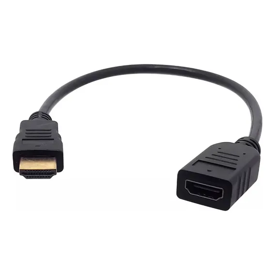 Cabo Adapdador Hdmi Macho-femea /extensor Hdmi 30 Cm Foto 1