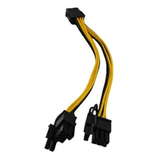 Cabo Adaptador 8 Pinos Pci-e Para 2x 8 6 +2 Placa De Vídeo Foto mini 1
