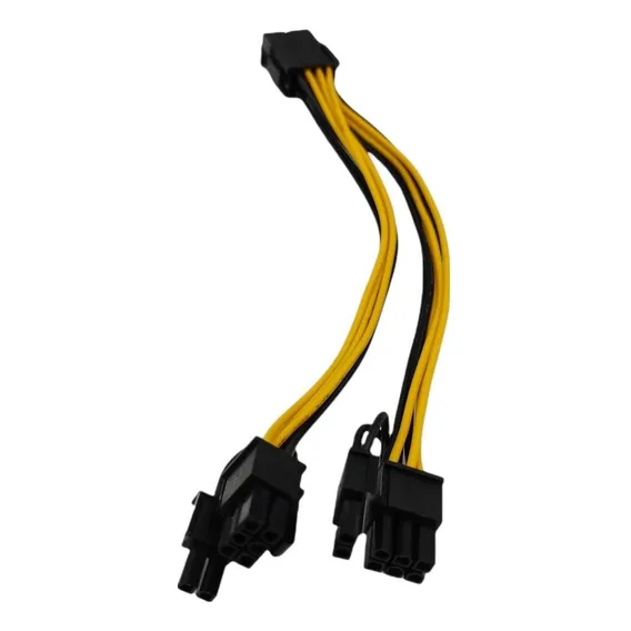 Cabo Adaptador 8 Pinos Pci-e Para 2x 8 6 +2 Placa De Vídeo Foto 1