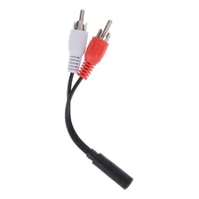 Cabo Adaptador Audio P2 FĂȘmea Para Rca Macho EstĂ©reo P2 Rca Foto mini 2