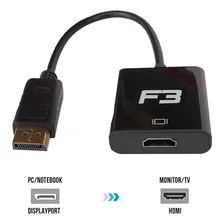 Cabo Adaptador Conversor Displayport Para Hdmi Fêmea F3 Foto mini 3