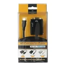 Cabo Adaptador Conversor Hdmi Para Vga Com Saída P2 Áudio Foto  mini 1