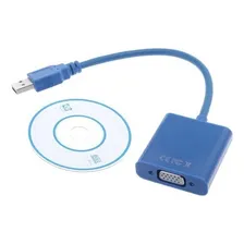 Cabo Adaptador Conversor Usb Para Vga Monitor 3.0 Ou 2.0 Foto mini 4