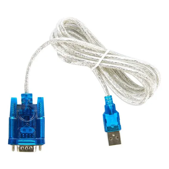 Cabo Adaptador Conversor Usb Serial Rs232 Cor Branco Foto 1