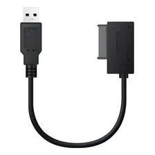 Cabo Adaptador Conversor Usb X Mini Sata 2 Notebook Dvd Cd Cor Preto Foto mini  2