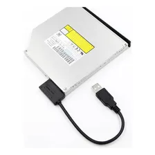 Cabo Adaptador Conversor Usb X Mini Sata 2 Notebook Dvd Cd Cor Preto Foto mini  3