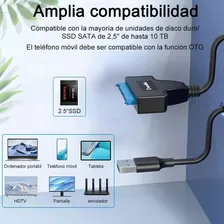 Cabo adaptador de disco rÃgido Noga USB 3.0 para Sata2.5 HDD - conector SATA - dock SATA - cabo SATA - cabo USB SATA - cabo USB - cabo SATA Foto mini 2
