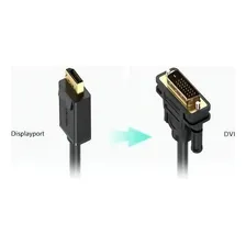 Cabo Adaptador Displayport Para Dvi Macho 1,8m Cor Preto Foto mini  3