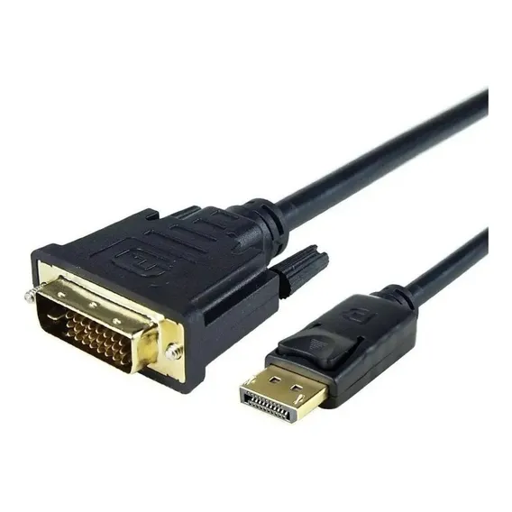 Cabo Adaptador Displayport Para Dvi Macho 1,8m Cor Preto Foto 1