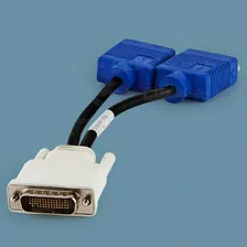 Cabo Adaptador Dms 59 X 2 Vga - Cirilo Cabos Foto mini  3