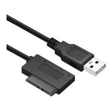 Cabo Adaptador Leitor Slimline Sata Laptop Cd / Dvd Rom Cor Preto Foto mini 1