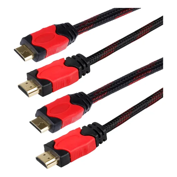 Cabo Adaptador Mini Hdmi 4k 1,50m Reforçado Nylon Kit 2 Un Foto 1