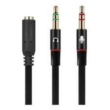 Cabo Adaptador P3 Macho P2 Femea Fone Microfone Para Ps4 Xbox One Foto mini 3