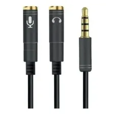 Cabo Adaptador P3 Macho P2 Femea Fone Microfone Para Ps4 Xbox One Foto mini 1