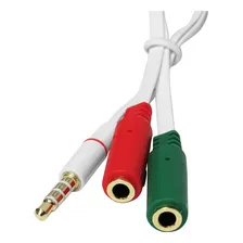 Cabo Adaptador P3 Macho X 2 P2 Fêmea Fone + Microfone Foto mini 2