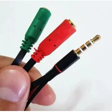 Cabo Adaptador P3(p2 Combo) Fone E Microfone Headset Preto Foto mini  3
