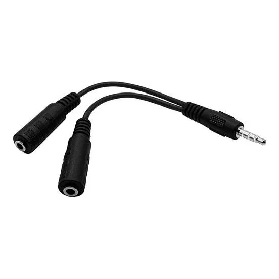 Cabo Adaptador P3 (p2 Combo) P/ Fone E Microfone Head- Wi409 Foto 1