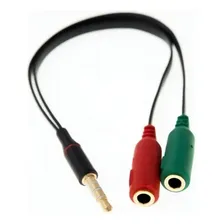 Cabo Adaptador P3(p2 Combo) Fone E Microfone Headset Preto Foto mini 2