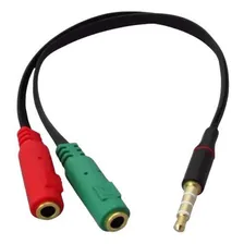 Cabo Adaptador P3(p2 Combo) Fone E Microfone Headset Preto Foto mini 1