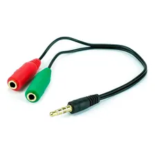Cabo Adaptador Para Headset P3 P2 Microfone E Audio Stereo Foto mini 2