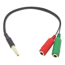 Cabo Adaptador Para Headset P3 P2 Microfone E Audio Stereo Foto mini 1