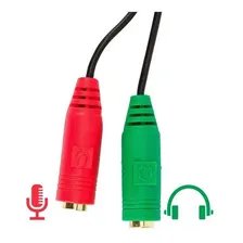 Cabo Adaptador Para Headset P3 P2 Microfone E Audio Stereo Foto mini 4