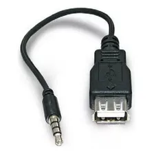 Cabo Adaptador Plug P2 X Usb Femea Pendrive Som Carro 15cm Foto  mini 1