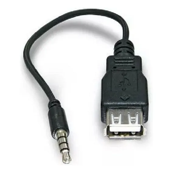 Cabo Adaptador Plug P2 X Usb Femea Pendrive Som Carro 15cm Foto 1