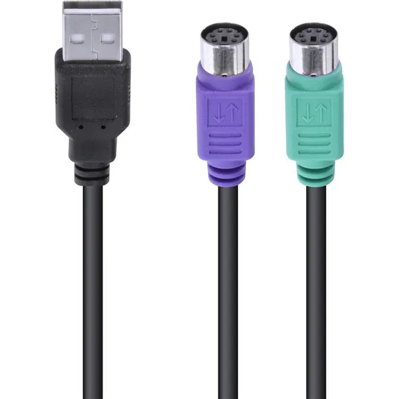 Cabo Adaptador Ps2 Femea X Usb Macho Vinik Mouse Teclado Ps2 Foto 1