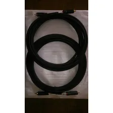 Cabo Adaptador Rca Para Rca Do 02 Rca Macho Em 02 Rca Macho Monolith Rca Analógico/digital Preto/dourado - Kit De 02 Unidades Foto mini  2