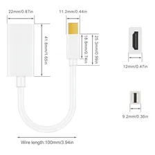 Cabo Adaptador Thunderbolt X Hdmi Macbook Mini Displayport Foto mini 4
