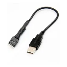 Cabo Adaptador Usb 2.0 9 Pinos Cor Preto Foto mini 1