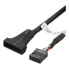 Cabo Adaptador Usb 3.0 19 Pinos M Para Usb 2.0 De 9 Pinos F Foto mini 2
