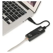 Cabo Adaptador Usb-c Para Rj45 Lan Ethernet 1000mbps Gigabit Cor Preto Foto mini 2