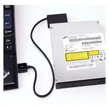 Cabo Adaptador Usb Para Cd / Dvd Gravador Notebook Sata Foto mini 2