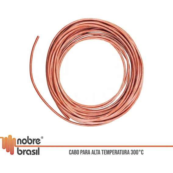 Cabo Alta Temperatura Silicone Fibra - 1,5mm 200° Metro Foto 1