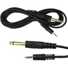 Cabo Audio Auxiliar P2 X P10 Stereo 1,5 Metros Foto mini 1