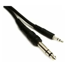 Cabo Audio Auxiliar P2 X P10 Stereo 2 Metros Cor Preto Foto mini 2