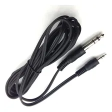 Cabo Audio Auxiliar P2 X P10 Stereo 2 Metros Cor Preto Foto mini 1