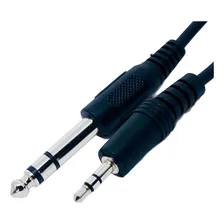 Cabo Audio Auxiliar P2 X P10 Stereo 2 Metros Cor Preto Foto mini 4