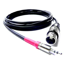 Cabo Áudio Blindado Microfone Xlr Fêmea P2 Estéreo 4 Metros Foto  mini 1
