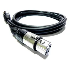 Cabo Áudio Blindado Microfone Xlr Fêmea Xlr Macho 5 Metros Foto mini 1